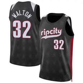 Portland Trail Blazers Men's Bill Walton Black Swingman 2024/25 City Edition Jersey