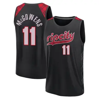 Portland Trail Blazers Men's Bryce McGowens Black Fast Break 2023/24 City Edition Jersey
