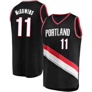 Portland Trail Blazers Men's Bryce McGowens Black Fast Break Jersey - Icon Edition