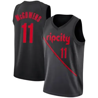 Portland Trail Blazers Men's Bryce McGowens Black Swingman 2018/19 Jersey - City Edition