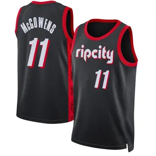 Portland Trail Blazers Men's Bryce McGowens Black Swingman 2021/22 Jersey - City Edition
