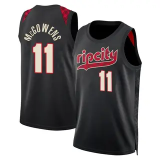 Portland Trail Blazers Men's Bryce McGowens Black Swingman 2023/24 City Edition Jersey