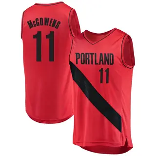 Portland Trail Blazers Men's Bryce McGowens Red Fast Break Jersey - Statement Edition