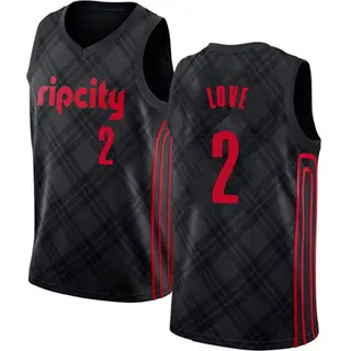 Portland Trail Blazers Men's Caleb Love Black Swingman Jersey - City Edition