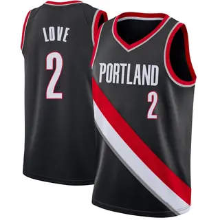 Portland Trail Blazers Men's Caleb Love Black Swingman Jersey - Icon Edition
