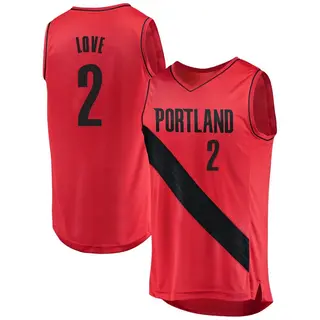 Portland Trail Blazers Men's Caleb Love Red Fast Break Jersey - Statement Edition