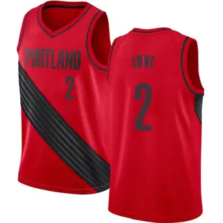 Portland Trail Blazers Men's Caleb Love Red Swingman Jersey - Statement Edition