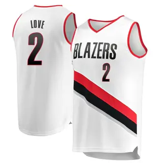 Portland Trail Blazers Men's Caleb Love White Fast Break Jersey - Association Edition