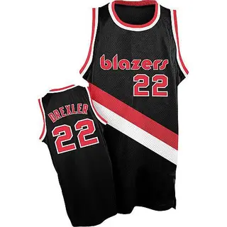 Portland Trail Blazers Men's Clyde Drexler Black Authentic Throwback Jersey