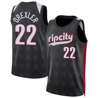 Portland Trail Blazers Men's Clyde Drexler Black Swingman 2024/25 City Edition Jersey