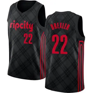 Portland Trail Blazers Men's Clyde Drexler Black Swingman Jersey - City Edition