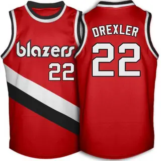 Portland Trail Blazers Men's Clyde Drexler Red Swingman Soul Throwback Jersey