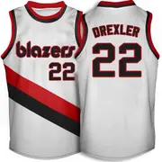 Portland Trail Blazers Men's Clyde Drexler White Swingman Soul Throwback Jersey