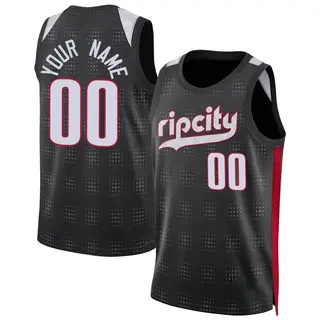 Portland Trail Blazers Men's Custom Black Swingman 2024/25 City Edition Jersey