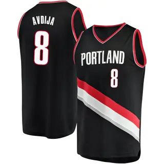 Portland Trail Blazers Men's Deni Avdija Black Fast Break Jersey - Icon Edition