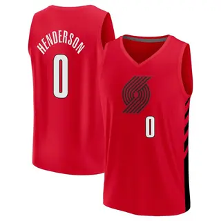 Portland Trail Blazers Men's Scoot Henderson Black Fast Break Statement Edition 2022/23 Jersey