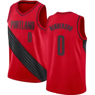 Portland Trail Blazers Men's Scoot Henderson Red Swingman Jersey - Statement Edition