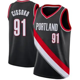 Portland Trail Blazers Men's Sidy Cissoko Black Swingman Jersey - Icon Edition