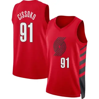 Portland Trail Blazers Men's Sidy Cissoko Red Swingman Statement Edition 2022/23 Jersey