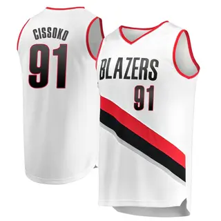Portland Trail Blazers Men's Sidy Cissoko White Fast Break Jersey - Association Edition