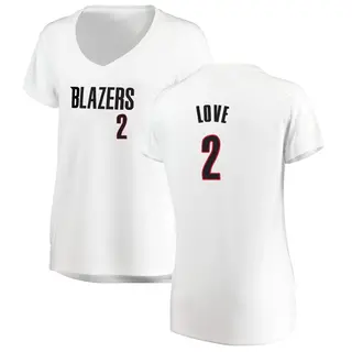 Portland Trail Blazers Women's Caleb Love White Fast Break Jersey - Association Edition