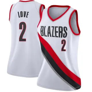 Portland Trail Blazers Women's Caleb Love White Swingman Jersey - Association Edition