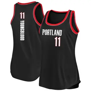 Portland Trail Blazers Women's Chris Youngblood Black Fast Break 2020/21 Tank Jersey - Icon Edition