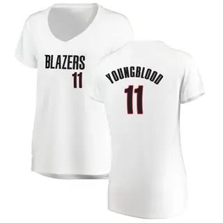 Portland Trail Blazers Women's Chris Youngblood White Fast Break Jersey - Association Edition