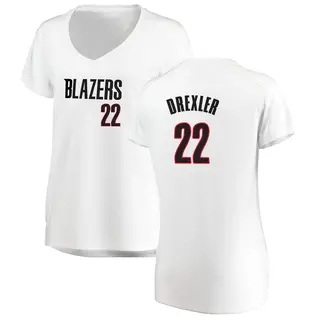 Portland Trail Blazers Women's Clyde Drexler White Fast Break Jersey - Association Edition