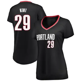 Portland Trail Blazers Women's Jayson Kent Black Fast Break Jersey - Icon Edition