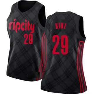 Portland Trail Blazers Women's Jayson Kent Black Swingman Jersey - City Edition