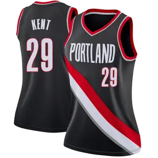 Portland Trail Blazers Women's Jayson Kent Black Swingman Jersey - Icon Edition