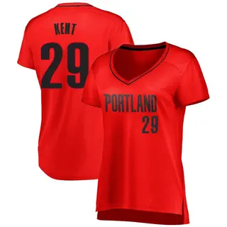 Portland Trail Blazers Women's Jayson Kent Red Fast Break Jersey - Statement Edition