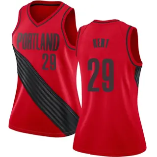 Portland Trail Blazers Women's Jayson Kent Red Swingman Jersey - Statement Edition