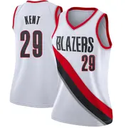 Portland Trail Blazers Women's Jayson Kent White Swingman Jersey - Association Edition