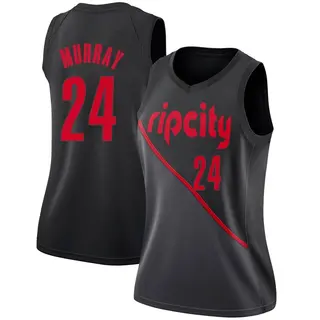 Portland Trail Blazers Women's Kris Murray Black Swingman 2018/19 Jersey - City Edition