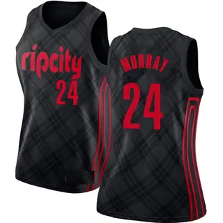 Portland Trail Blazers Women's Kris Murray Black Swingman Jersey - City Edition