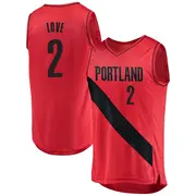 Portland Trail Blazers Youth Caleb Love Red Fast Break Jersey - Statement Edition