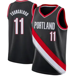 Portland Trail Blazers Youth Chris Youngblood Black Swingman Jersey - Icon Edition