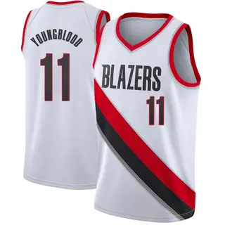 Portland Trail Blazers Youth Chris Youngblood White Swingman Jersey - Association Edition