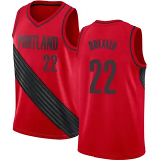 Portland Trail Blazers Youth Clyde Drexler Red Swingman Jersey - Statement Edition