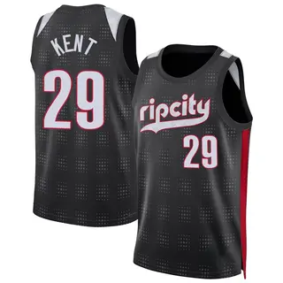 Portland Trail Blazers Youth Jayson Kent Black Swingman 2024/25 City Edition Jersey
