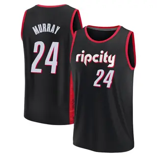 Portland Trail Blazers Youth Kris Murray Black Fast Break 2021/22 Replica City Edition Jersey