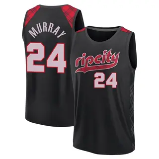 Portland Trail Blazers Youth Kris Murray Black Fast Break 2023/24 City Edition Jersey