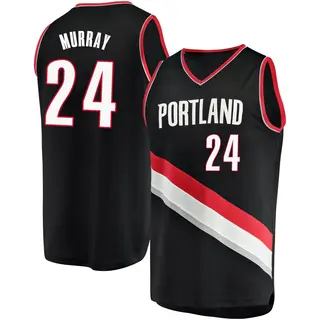 Portland Trail Blazers Youth Kris Murray Black Fast Break Jersey - Icon Edition