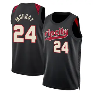 Portland Trail Blazers Youth Kris Murray Black Swingman 2023/24 City Edition Jersey