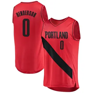 Portland Trail Blazers Youth Scoot Henderson Red Fast Break Jersey - Statement Edition